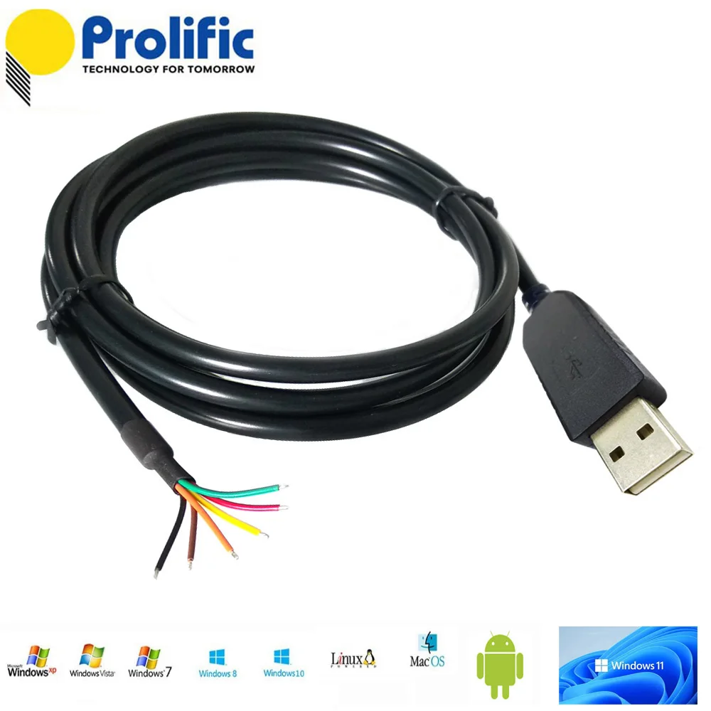 Sinforcon PL2303TA adattatore USB RS232 cavo prolifico da USB a porta Comm seriale