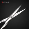 STALEKS SE-20-2 Nail Scissors High Quality Stainless Steel Elbow Eyebrow Scissors Profession Trim Nose Hair Makeup Tool 4