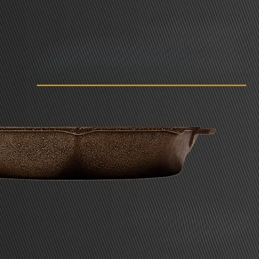 Kitchen cookware frying pan, modern design style, very suitable for home, commercial use size 18.31 x 11.1 x 3.5 inches 4