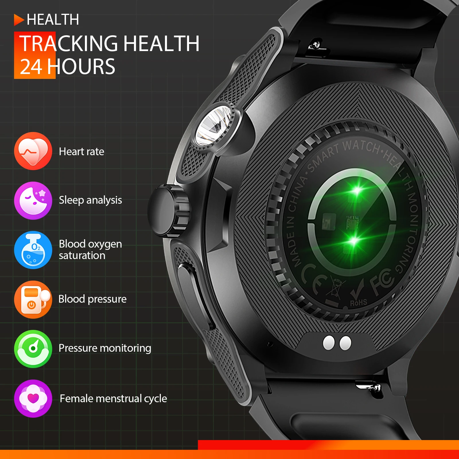 LaNikar Smart Watch 3ATM Waterproof 1.53 5