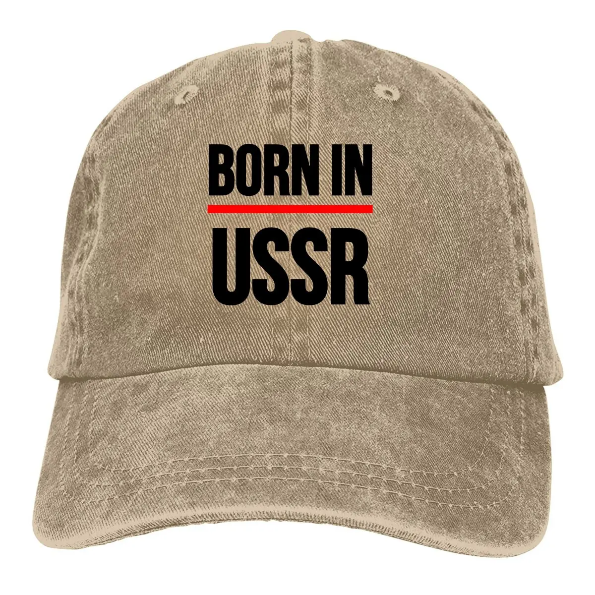 

Summer Cap Sun Visor BORN IN USSR Hip Hop Caps Russian USSR CCCP Cowboy Hat Peaked Hats