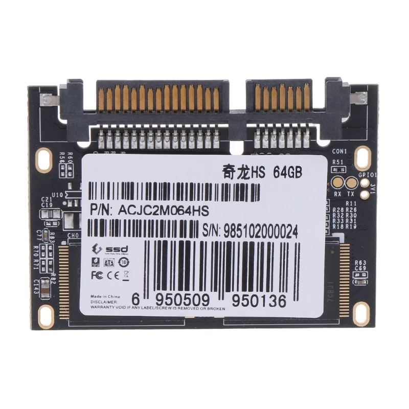 

64GB Half-slim Hard Drive Drive Disk SSD For Computer Accessory