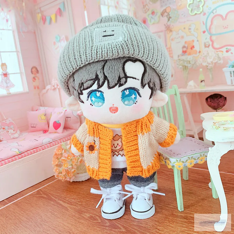 

20cm DIY PP cotton Replaceable clothes Sunflower sweater coat suit Sean Xiao decorate Clothes Children's Christmas fans gifts