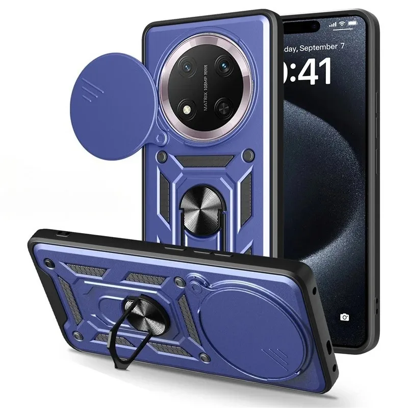 Military Armor Shockproof Case with Ring Stand Holder and Protective Cover