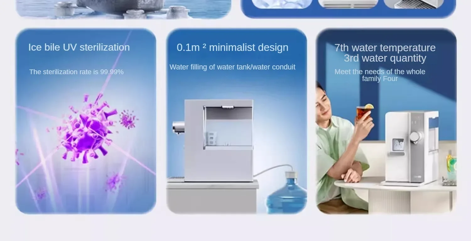 Description Picture 5 of itemIce Water Dispenser Ice Cube Desktop Instant Hot Direct Drink Heating Automatic Integrated Ice Maker Dispensador De Agua