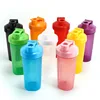400ml/600ml Protein Shaker Bottle Leakproof BPA Free Fitness Bottle with Stainless Steel Ball for Outdoor Gym Sport Mixing Cup 6