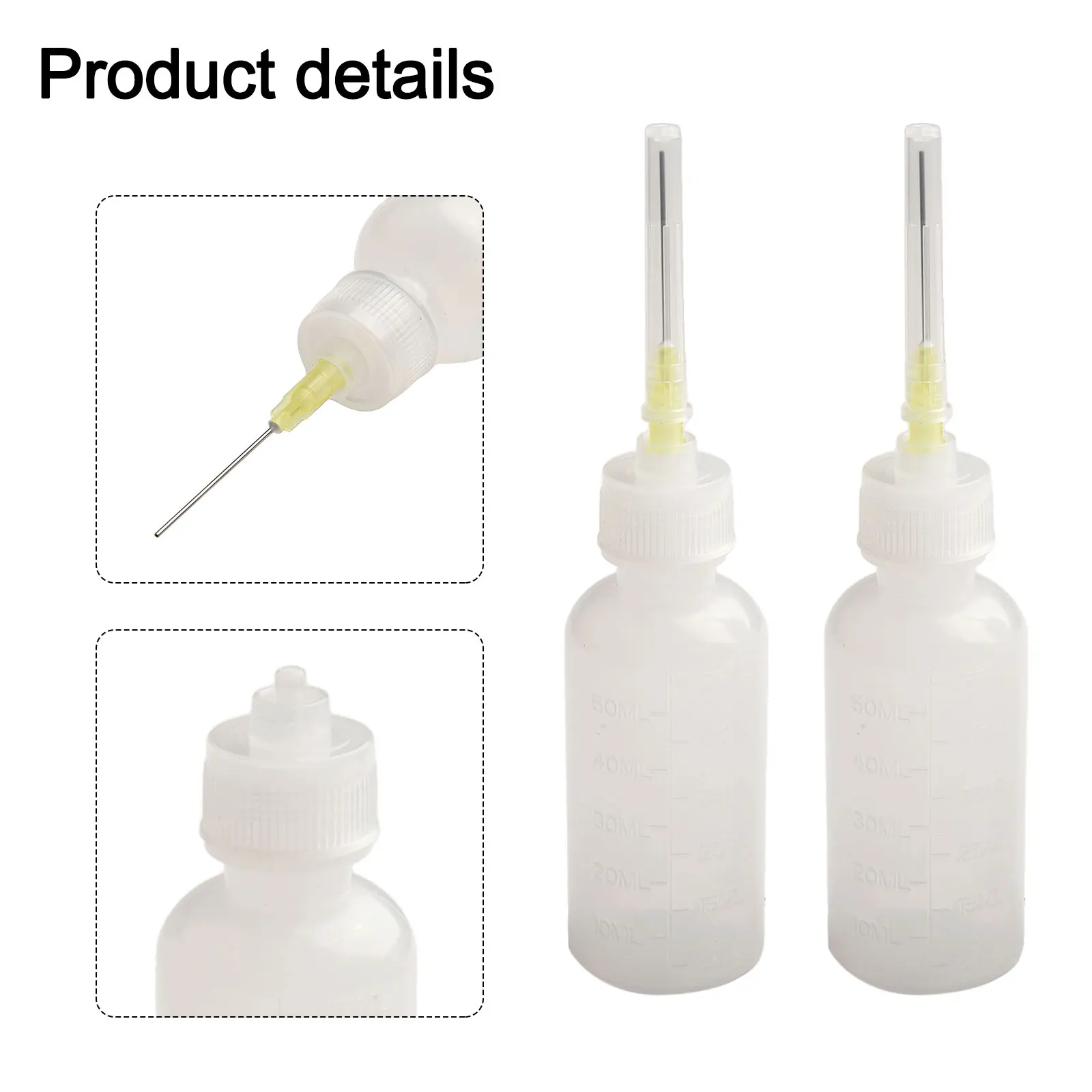 With Needle Flux Bottles 2pcs 50mL Pine Perfume Alcohol Bulk Perfume Dispenser Dispensing Bottle Dropper Liquid