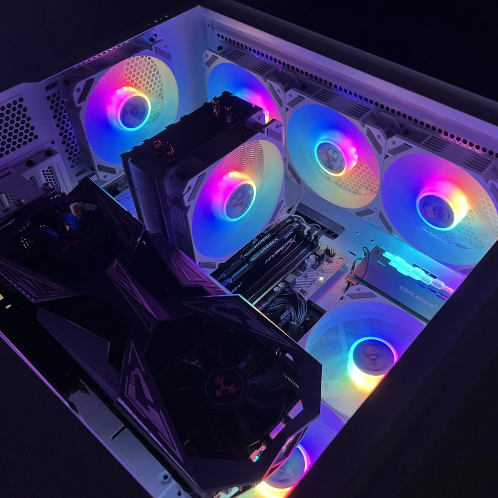 Wovibo-Ventilador Refrigerador para PC PWM, Chassis do
