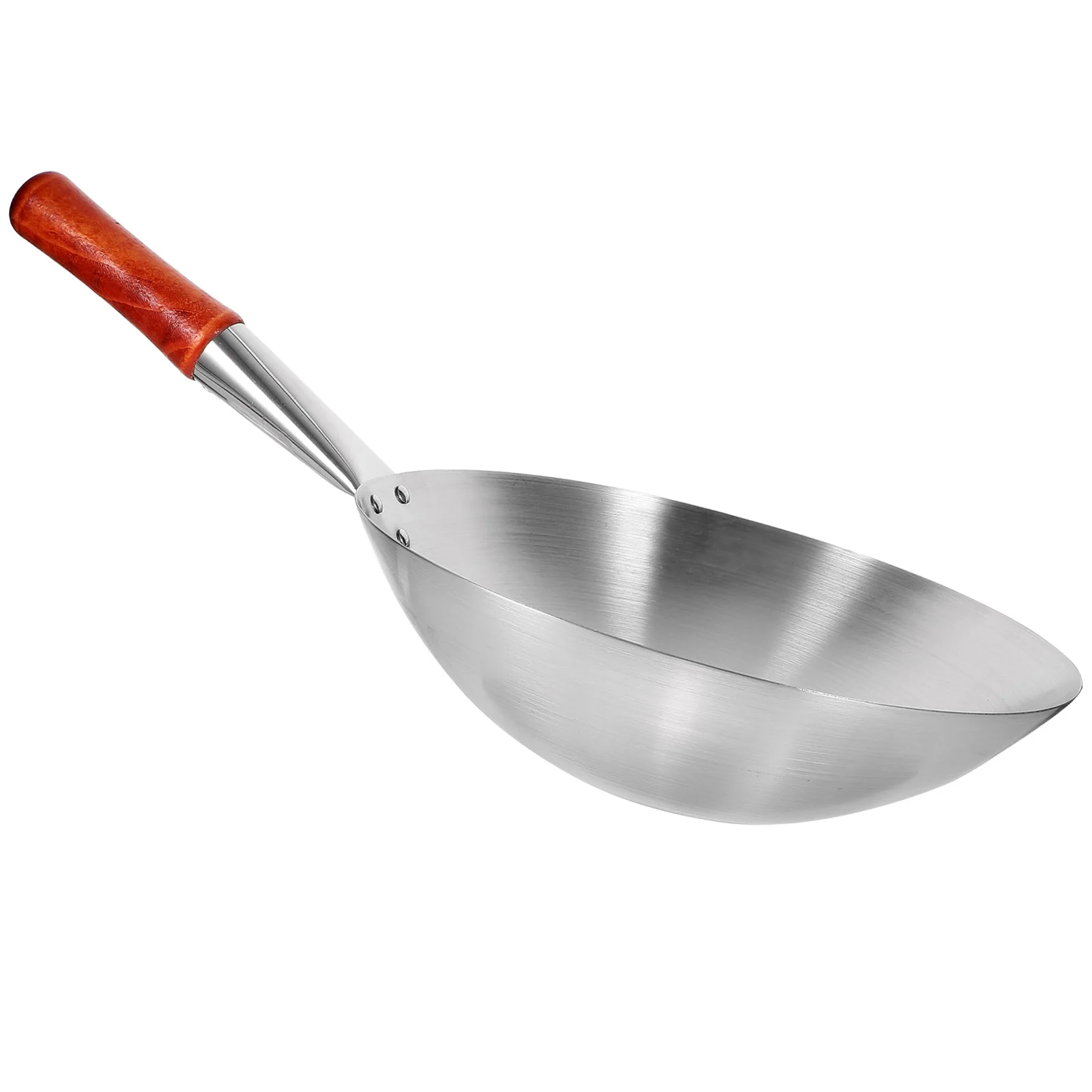 

Outdoor Pot Practical Cooking Pan Induction Griddle Wok Wooden Handle Non Stick Lid Old-Fashioned Frying Pan Kitchen Supply