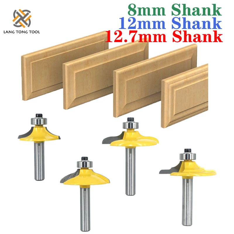 1pc8mm/12mm/12.7mm Shank Drawer Router Bit Set Round Over Beading