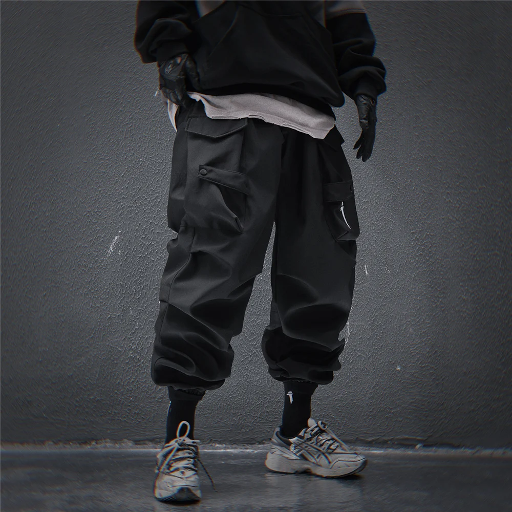 11 BYBB'S DARK Mens Hip Hop Loose Cargo Pant 2025 Spring Functional Baggy Joggers Harem Trousers Elastic Waist Pants 3