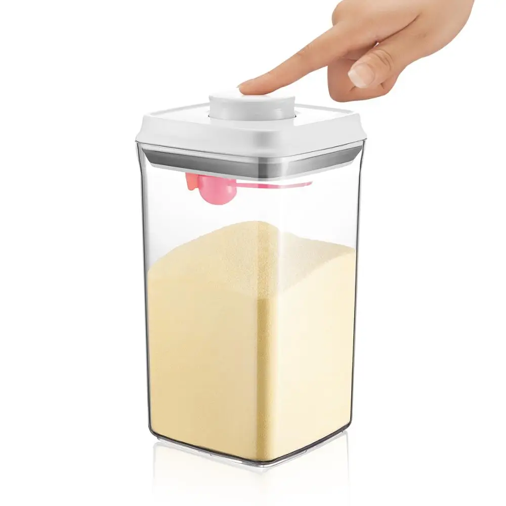 ANKOU Factory Unique Lid Design Anti-Drying Baby Milk Powder Plastic Storage Box in Southeast Asia