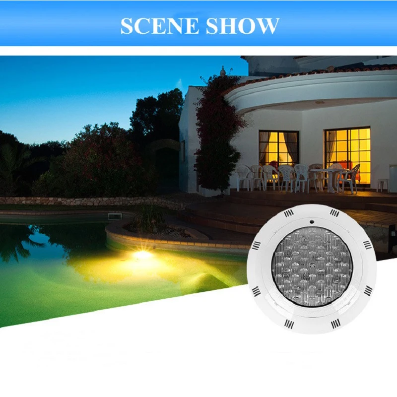 12/18/24/35/45W LED RGB 12V Underwater Spotlight with Remote Control IP68 Waterproof for Outdoor Garden Pond Swimming Pool