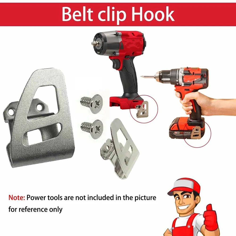 

2pcs Belt Clip Hooks Electric Drill Belt Hooks For 18V With Screw 2604-22CT 2604-20 2604-22 Power Tools Accessories