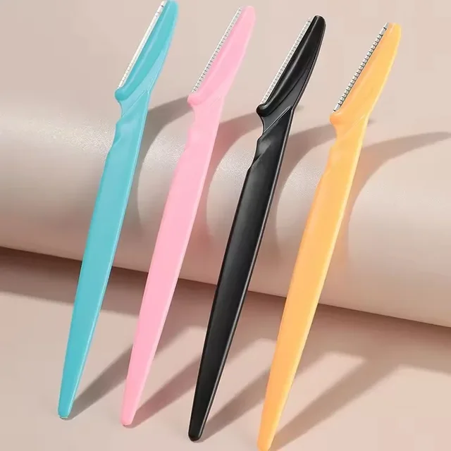 1 pz rasoio per sopracciglia strumenti per trucco sicuro sopracciglio rasoio viso corpo depilazione lame per rasoio donna sopracciglio coltello modellante 6