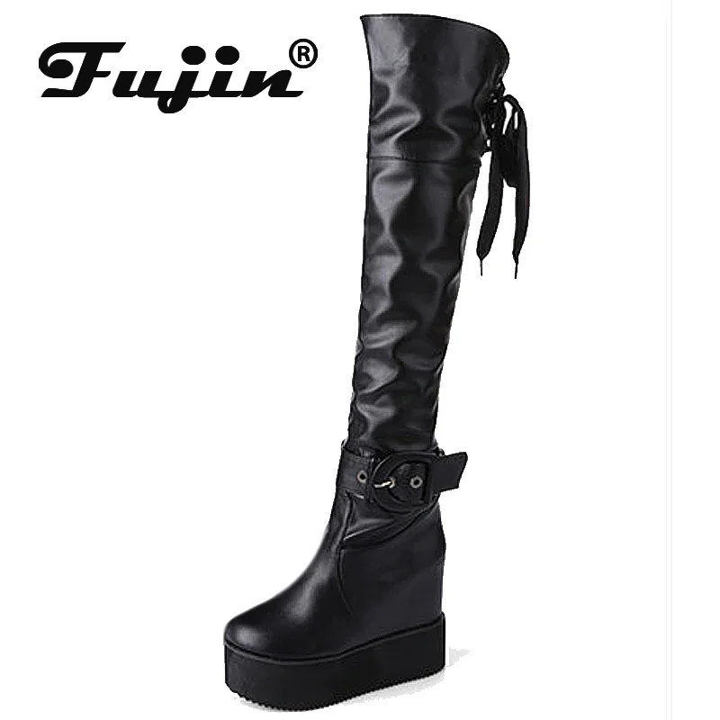 fujin-bottes-hautes-en-cuir-microcarence-108cm-pour-femme-chaussures-a-semelle-compensee-peluche-talon-gne-moderne-mode-printemps-automne-hiver