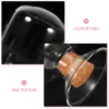 Transparent Glass Match Holder Storage Jar Wood Stopper Reliable Container Home Decor Storage Bottles Jars Match Supplies 5