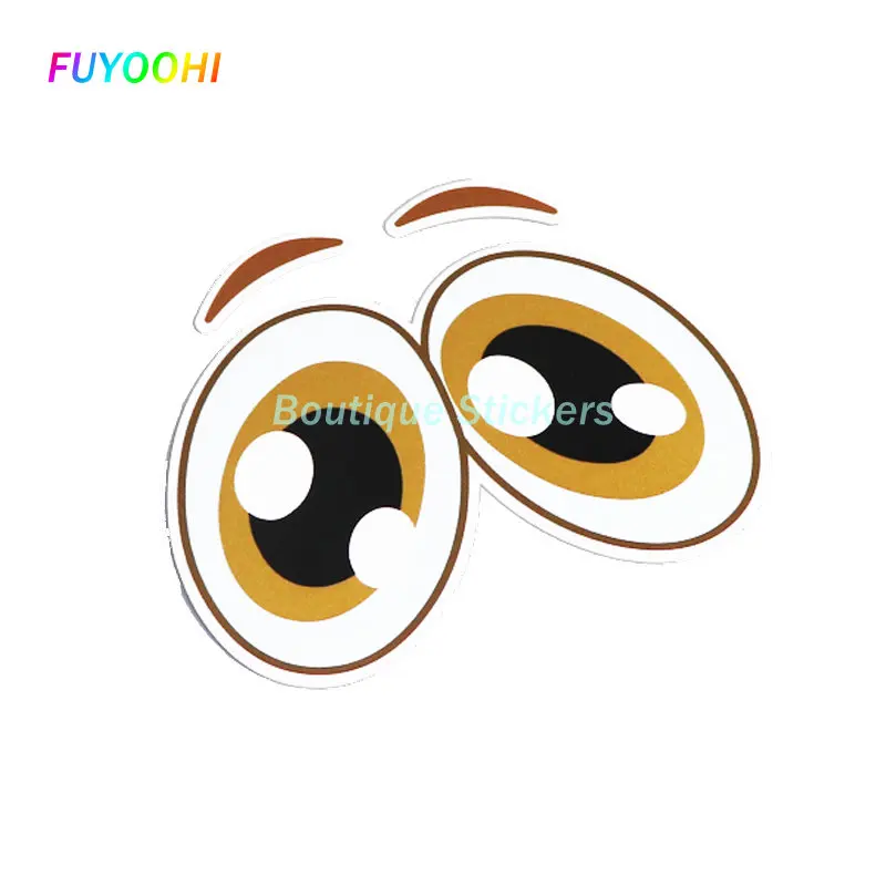 

FUYOOHI Play Stickers Cute Eye Motorcycle Car-styling Car Sticker Decal PVC Motorcycle Helmet Trunk Car Window Laptop Decals