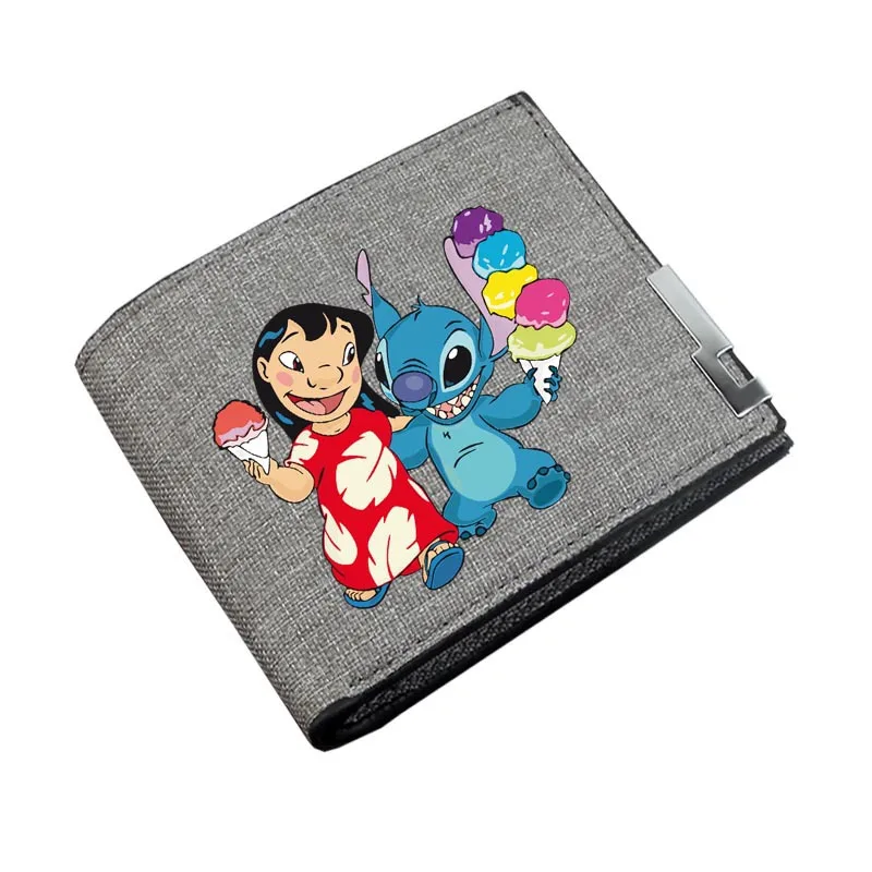 thumbnail image 1 of MINISO Disney Wallet Stitch Wallet Student Coin Purse Canvas Short Wallet para hombres y mujeres Durable y resistente al desgaste., 1 of 5