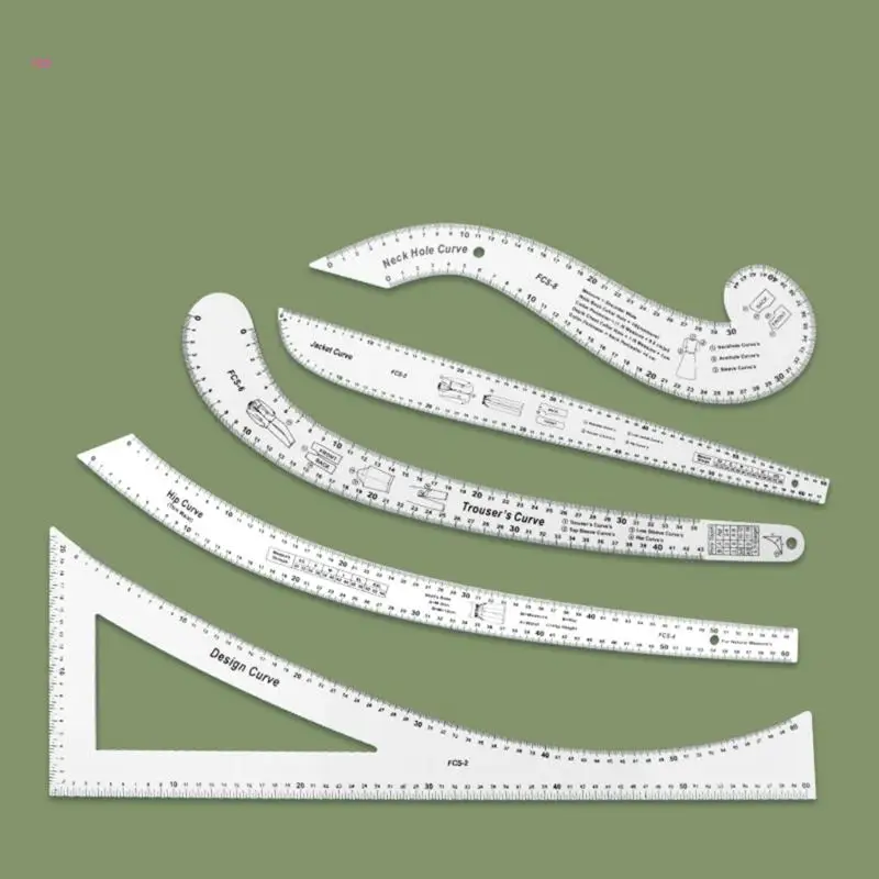 French Curve Ruler For Dressmaking Pattern Sewing Rulers Set, 4 Styles ...