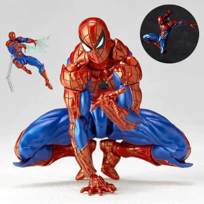 Nuovo 16Cm Kaiyodo Spider-Man 2.0 Revoltech Incredibile Yamaguchi Mk4 Peter Parker Anime Action Collection Figure Modello Giocattoli Regalo