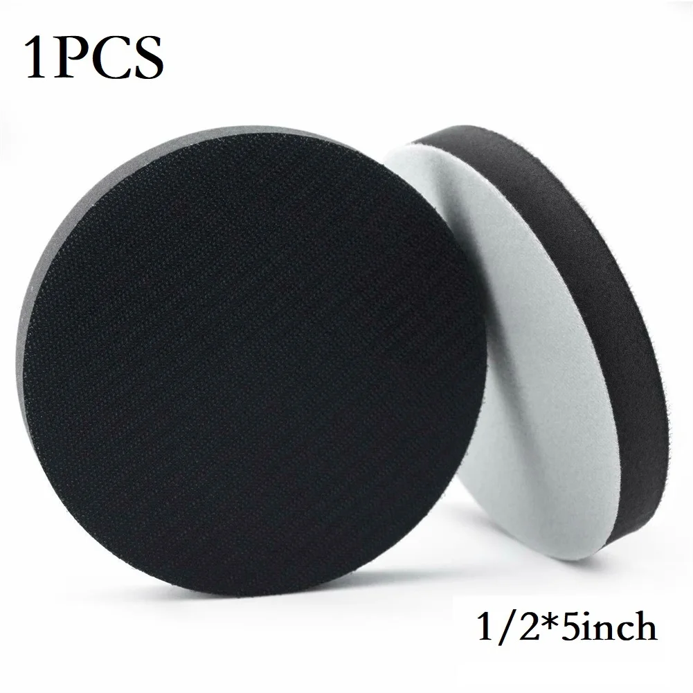 1pc 5/6/7inch Soft Sponge Interface Sanding Pads Hook And Loop Sanding Discs For Uneven Surface Polishing Power Tool Accessories 2 pack 3 5mm police listen only g shape soft ear hook earpiece for two way radios transceivers and radio speaker mics jacks