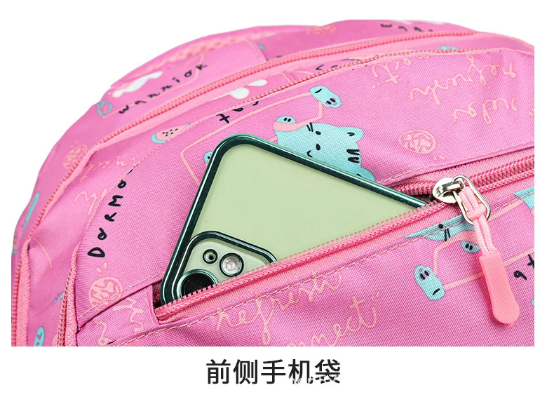 Neue Schultasche Grundschule Mode Rucksack Leichte Belastungsreduzierende Doppelschultertasche Kinder Geschenke für Neujahr – Detail 23