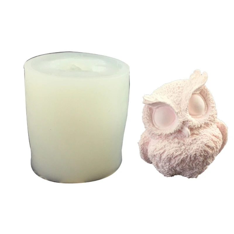 

3D Owl Shape Silicone Mold Candle Making Tool DIY Candle Moulds Ornaments