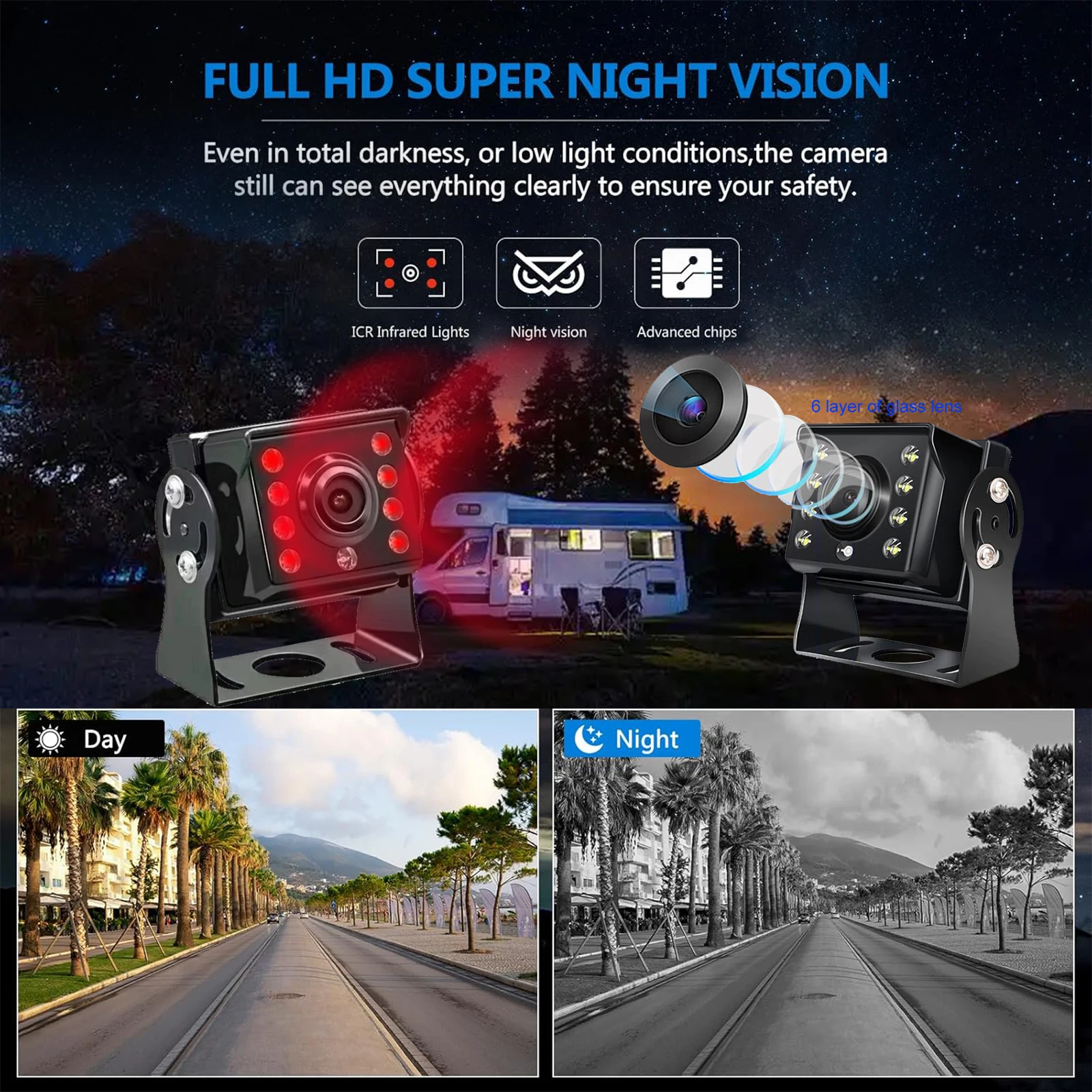 نظام مراقبة ٤ كاميرات وشاشة ١٠ بوصة تعمل باللمس DV...