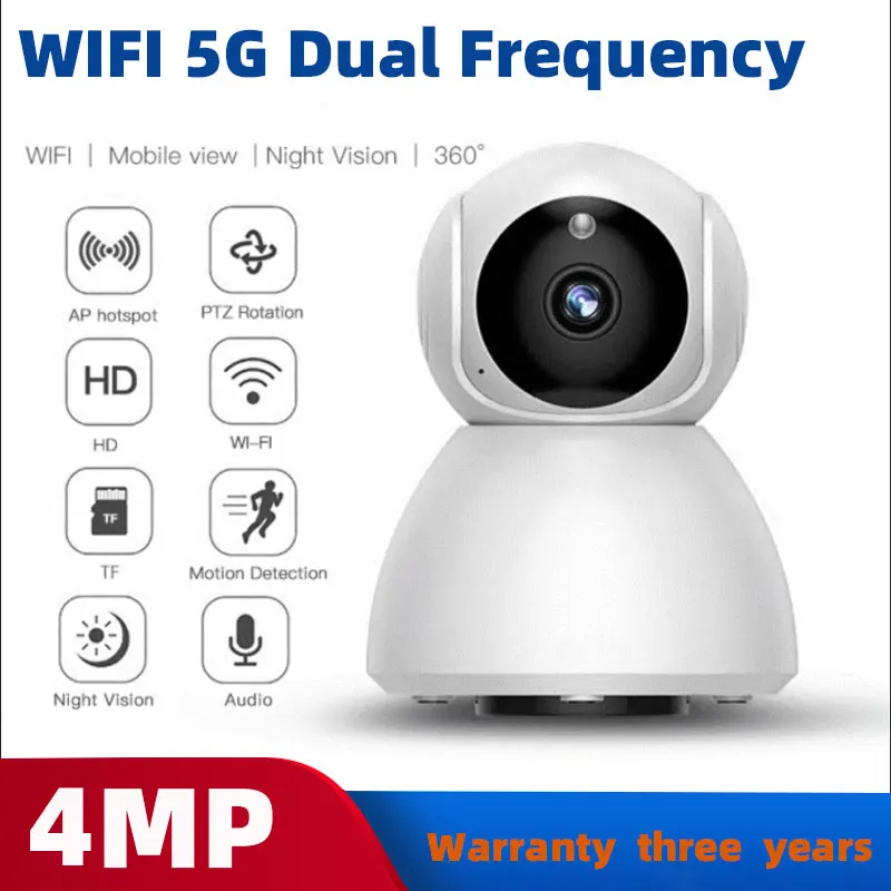 

4MP WIFI Camera Smart Home Indoor 2 Way Audio Surveillance Security Solares cctv Cam Security Baby Monitor Cameras wifi Cam