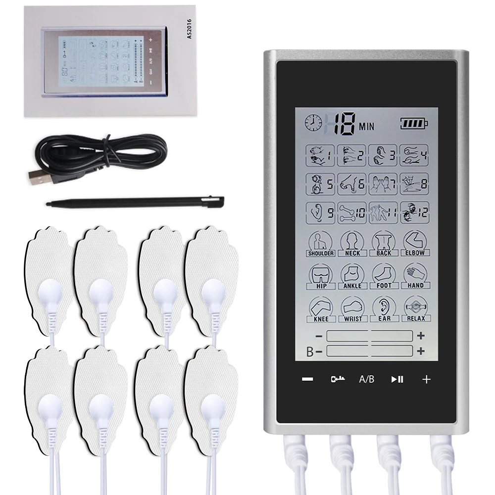 EMS Electric Muscle Stimulator Relaxation Therapy 24 Modes 4 Output Channel Tens Unit Machine Physiotherapy Pulse Body Massager 3