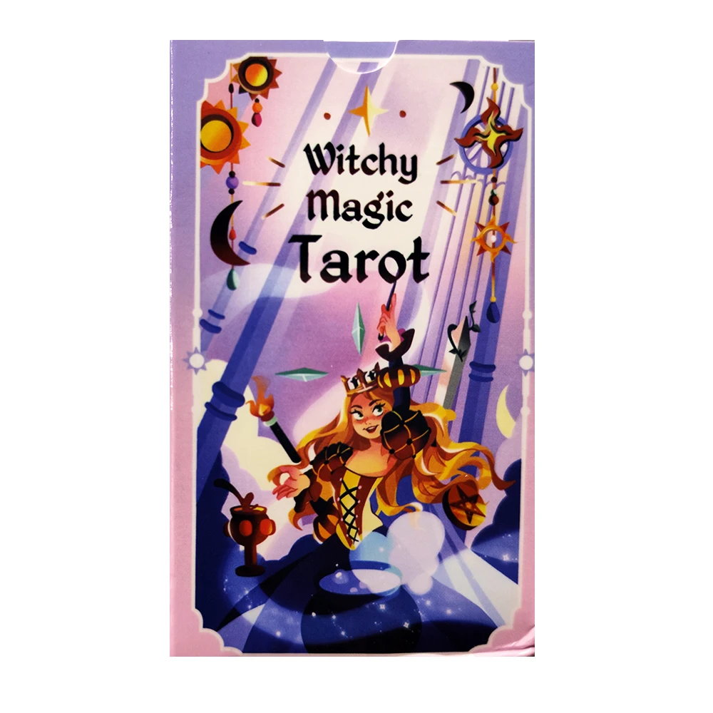 

12x7cm An enchanting 78-cards Тarot Deck, designed with magical and charming witchy illustrations
