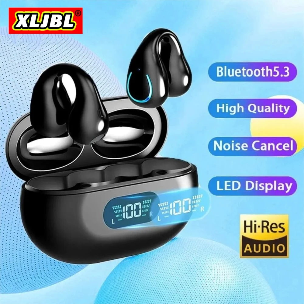 

New Ear pods Wireless headset Ear Clip Bone Conduction Headphone Bluetooth Earbuds Air Pro max Sport Earphone for audio phones