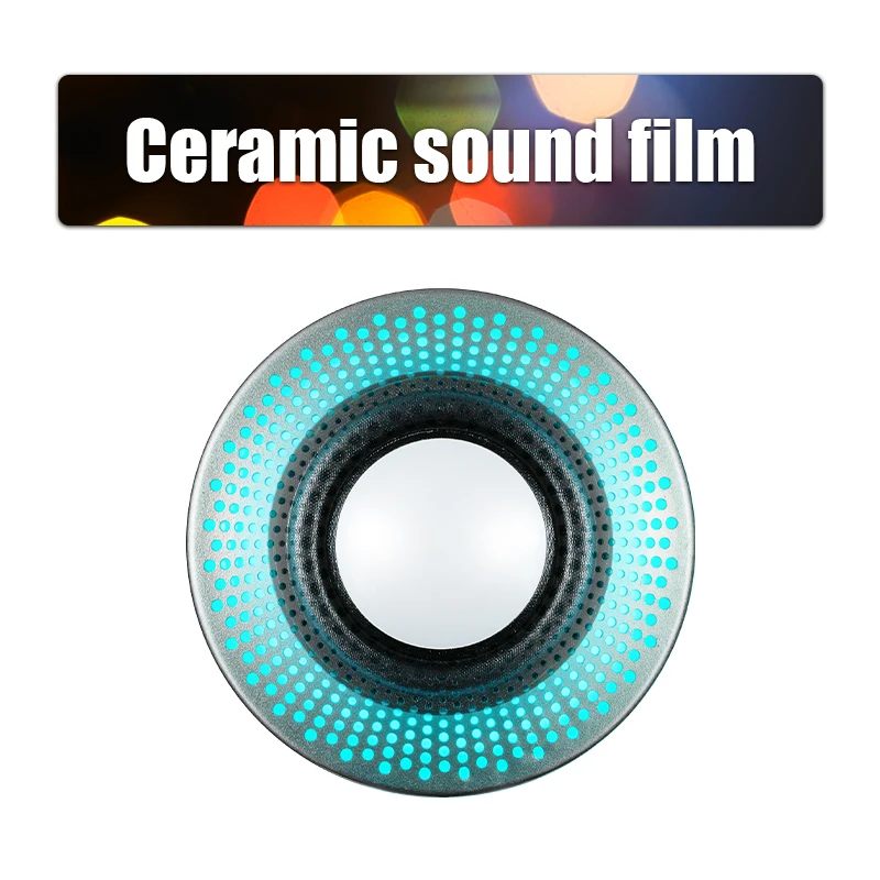 Dome Tweeter Speakers 2 Ambient Lights Car Tweeter 2 Inch Aluminum Alloy Ceramic Sound Film Stereo Pure 1 Pair
