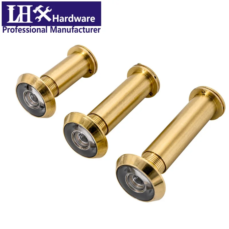Brass Door Peephole Viewers for Home Security 14-24mm Diameter 35-110mm Thickness Gate Hardware DIY YP294 i door peephole