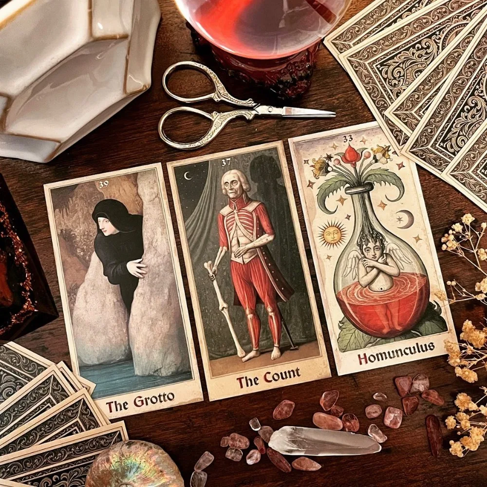 6*12cm The Zammer Twins 1st Edition Oracle Deck 50 Pcs Cards 4