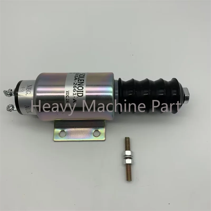 24V SA-2661-A 2001-24E2U1B2A Fuel Shutoff Stop Solenoid for Woodward 2000 Series