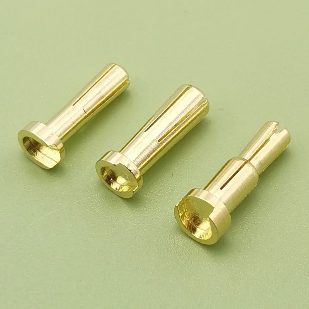 Adaptateur pour connecteurs banane mâle 4mm et 5mm, plaqué or, utilisé pour batterie RC.