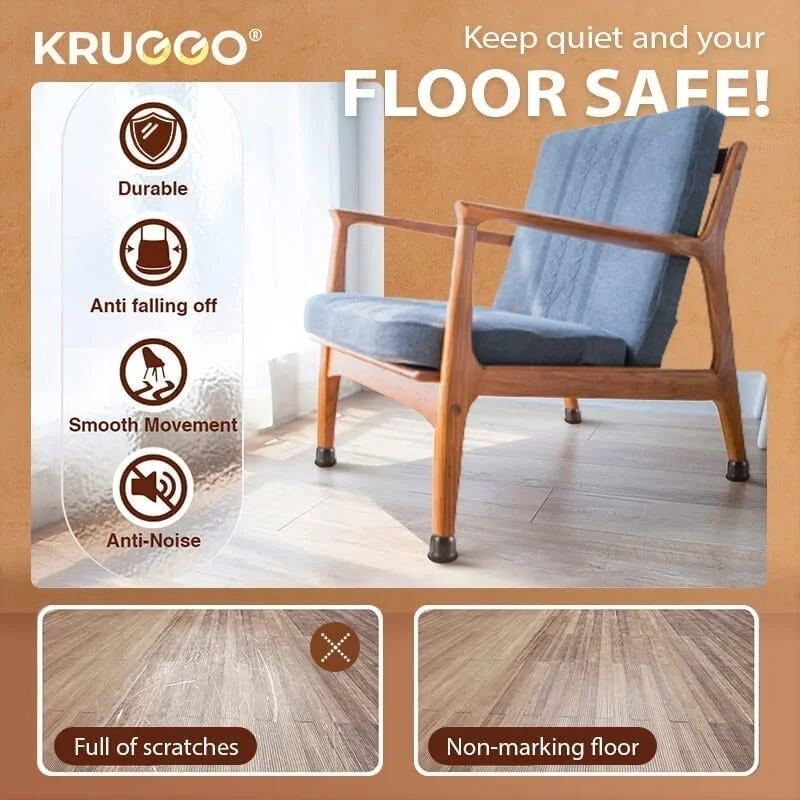 Upgraded Mute Furniture Leg Silicon Furniture Leg Protection Cover Table Feet Pad chair legs Floor protectors Anti-slip