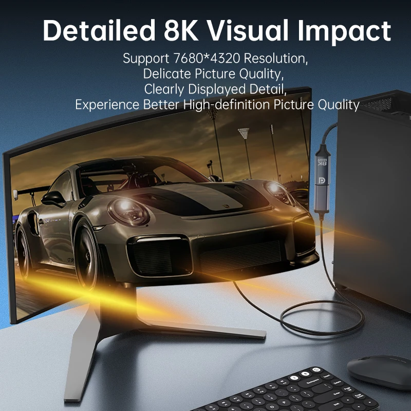 8K  C-DP  ̺ USB C-DisplayPort  Oculus Rift S Mac Mini MacBook Pro/Air 2020 4K DP 1.4 