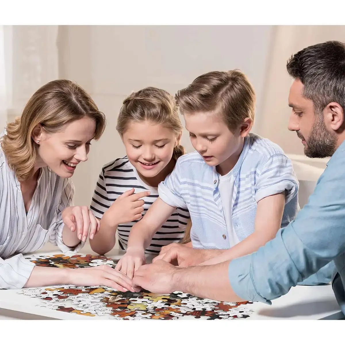 Popular Wolf Sisters Jigsaw Wooden Puzzle Children'S Puzzle Gifts Unique Family Puzzle Games Wooden Diy Crafts Games 3