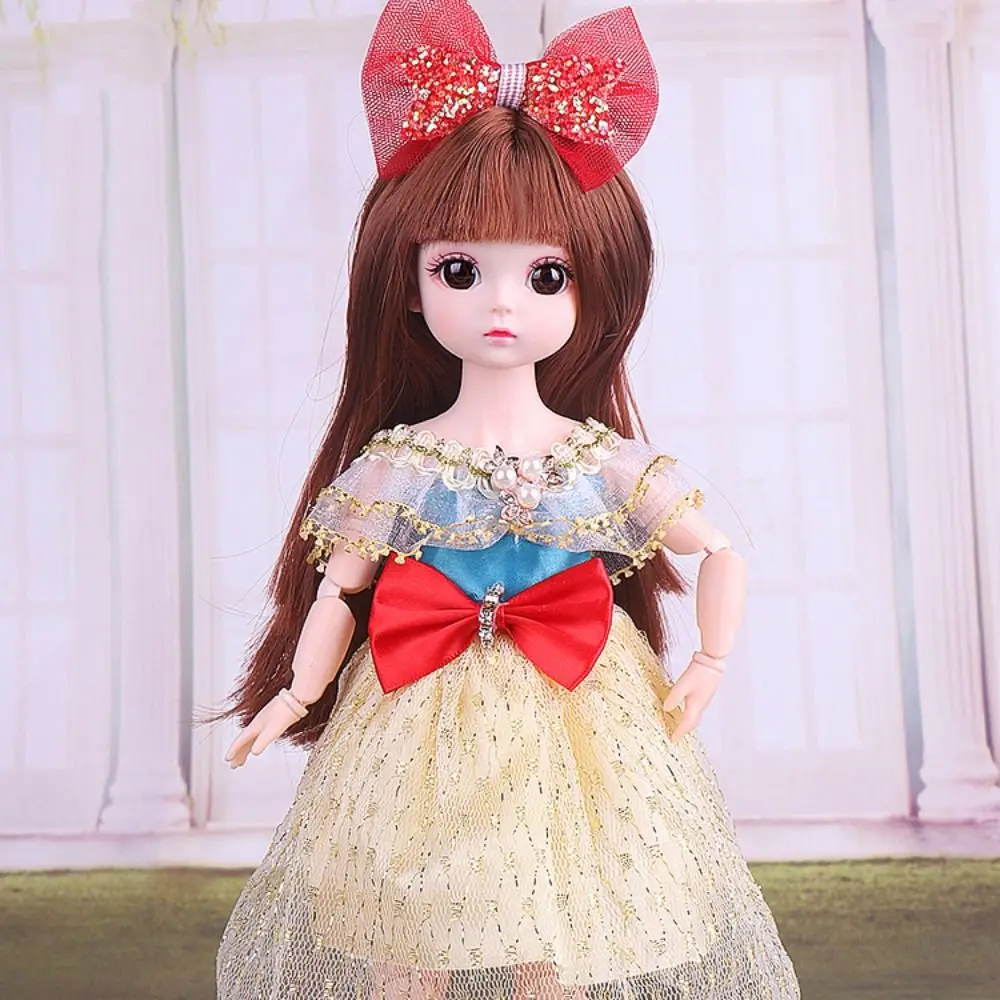 Langes Haar, 30 cm, Bjd mit Kleidung und Perücke, Make-up, hoher Absatz, Prinzessin, Anzieh-BJD-Puppen, niedliche Kugelgelenke – Detail 3