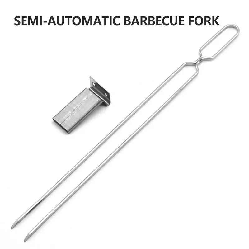 Metal Skewers For Barbecue Stainless Steel BBQ Grill Forks Sticks Needle Kitchen Accessories Camping Picnic Tools