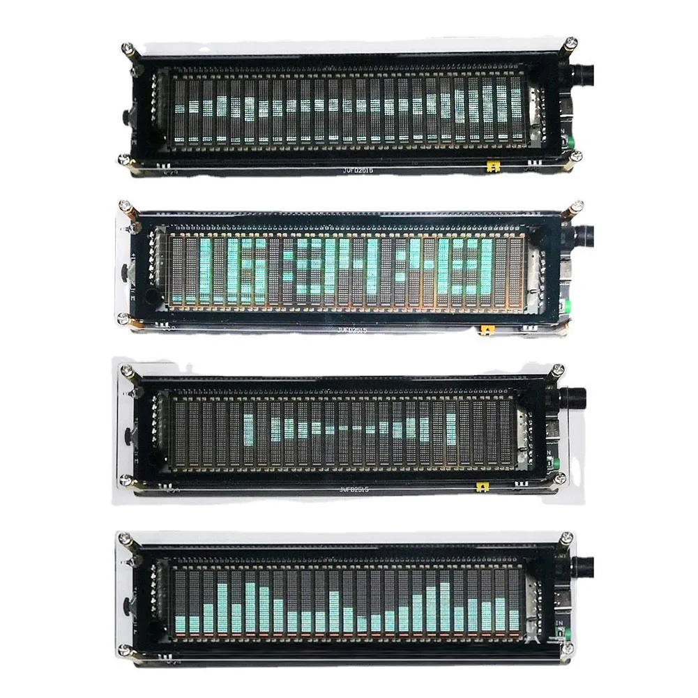 Ak2515 Analizzatore Di Spettro Audio Vfd Misuratore Di Livello Sonoro Vu Meter Display A Schermo Led Pickup Con Display A Spettro Musicale Controllato