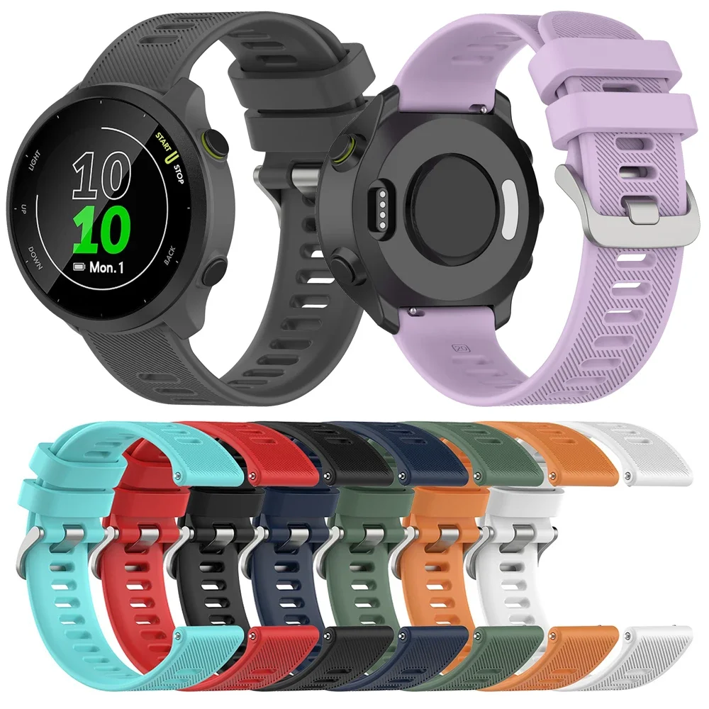 Cinturini Sportivi Da 20Mm Per Garmin Forerunner 158 645/245 Venu Sq Vivomove 3 Vivomove Luxe Cinturino In Silicone Per Galaxy Watch 4 5 6