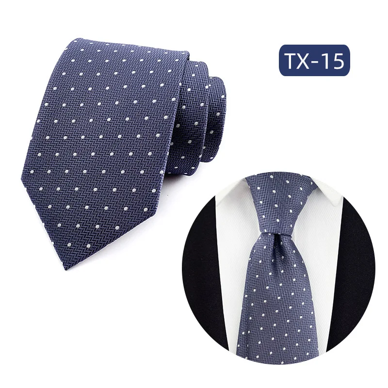 Mode 8CM Herren Krawatte Polka Dot Paisley Krawatte Für Mann Bräutigam Jacquard Gewebt Krawatte Für Mann Business Hochzeit party – Detail 7