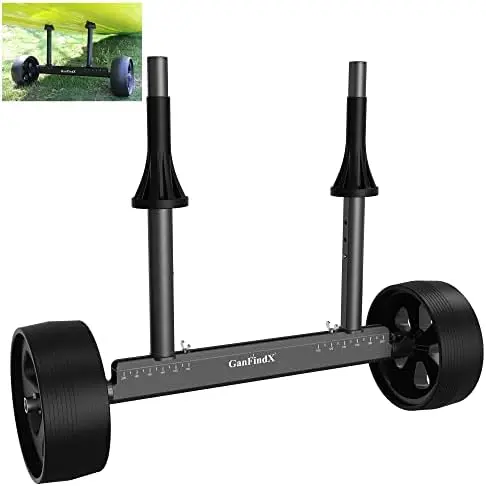 

Folding Kayak Cart Dolly w/Flat-Free Wheels & Kickstand | 350 lb. Load Capacity Kayak Wheel Cart for Kayaks and Canoes
