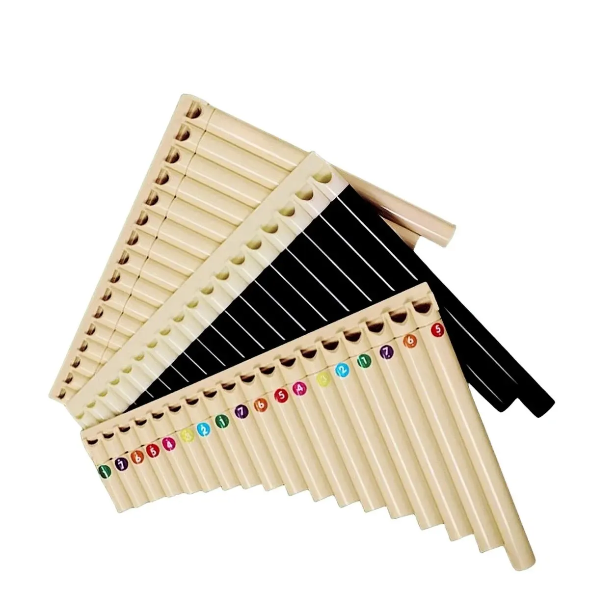 Pan Flute 18 Pipes Eco-friendly Resin C Tone Easy Learn Pan Flute Pipe Musical Instrument pan flute