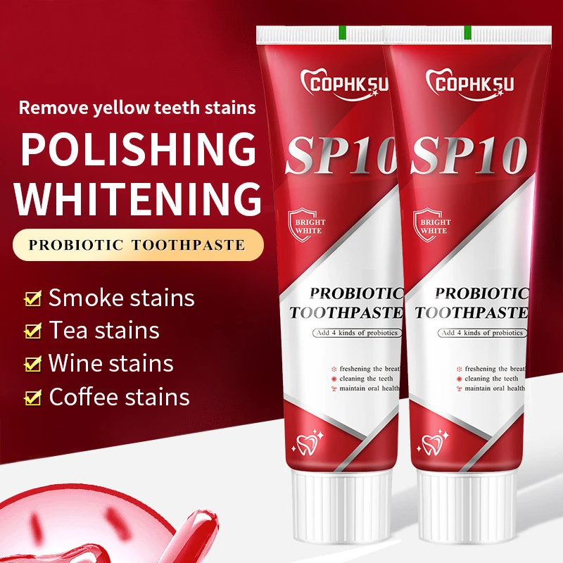 Probiotic Toothpaste SP-10 Whitening Tooth Remove Plaque Stains Teeth Whitener Oral Hygiene Clean Fresh Breath Denta 100g New