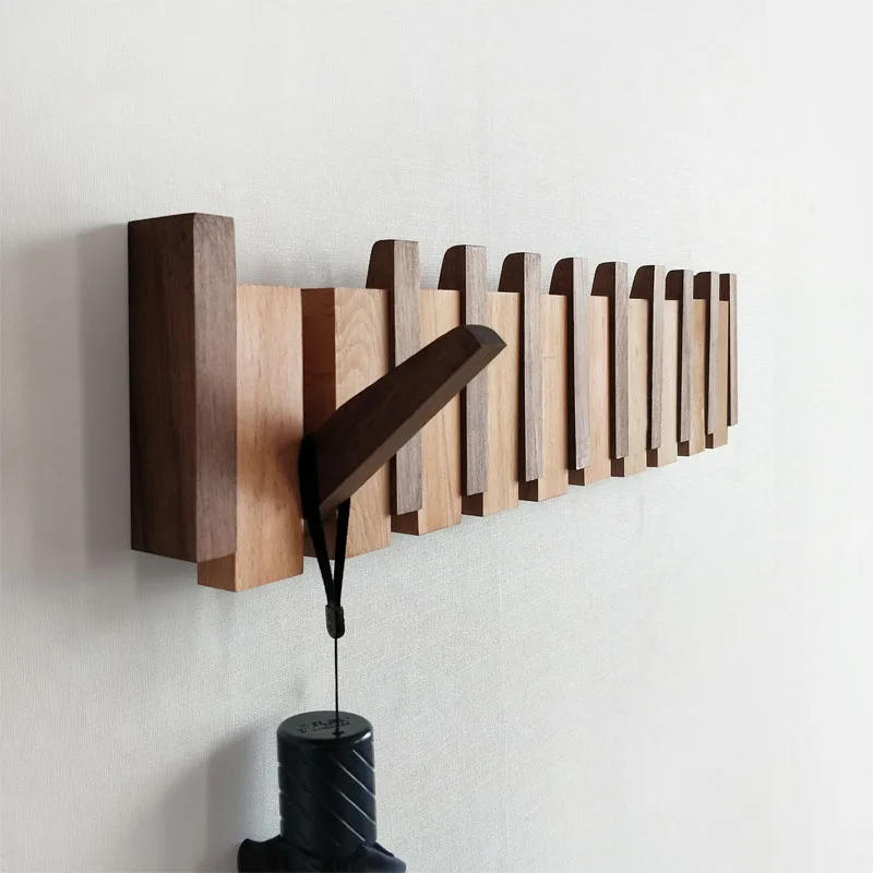 confirmar Campo de minas Juguetón Wood Coat Rack Wall Hall Entrance House Modern Furniture Coat Rack Jackets  Bed Furniture Perchero Blanco Home Furniture XY50CR